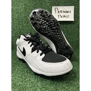 Nike Air Jordan Stadium 90 TD Football Cleats White Black Men's 9 HQ0210-100